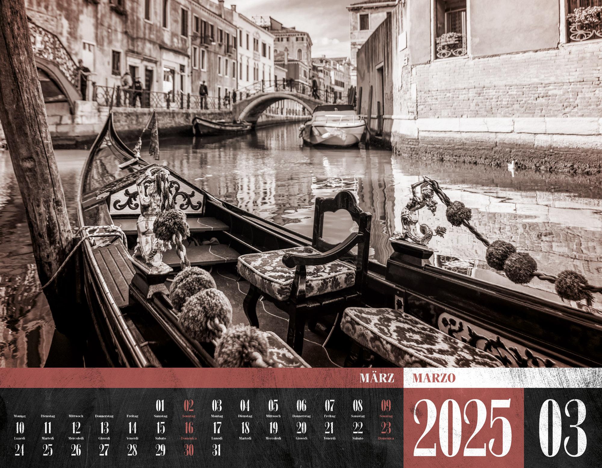 Beispielinhalt (Bild) La Dolce Vita - Italienische Lebensart Kalender 2025