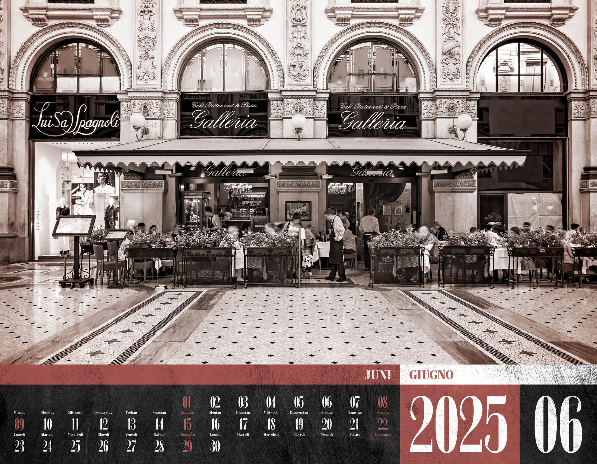 Beispielinhalt (Bild) La Dolce Vita - Italienische Lebensart Kalender 2025