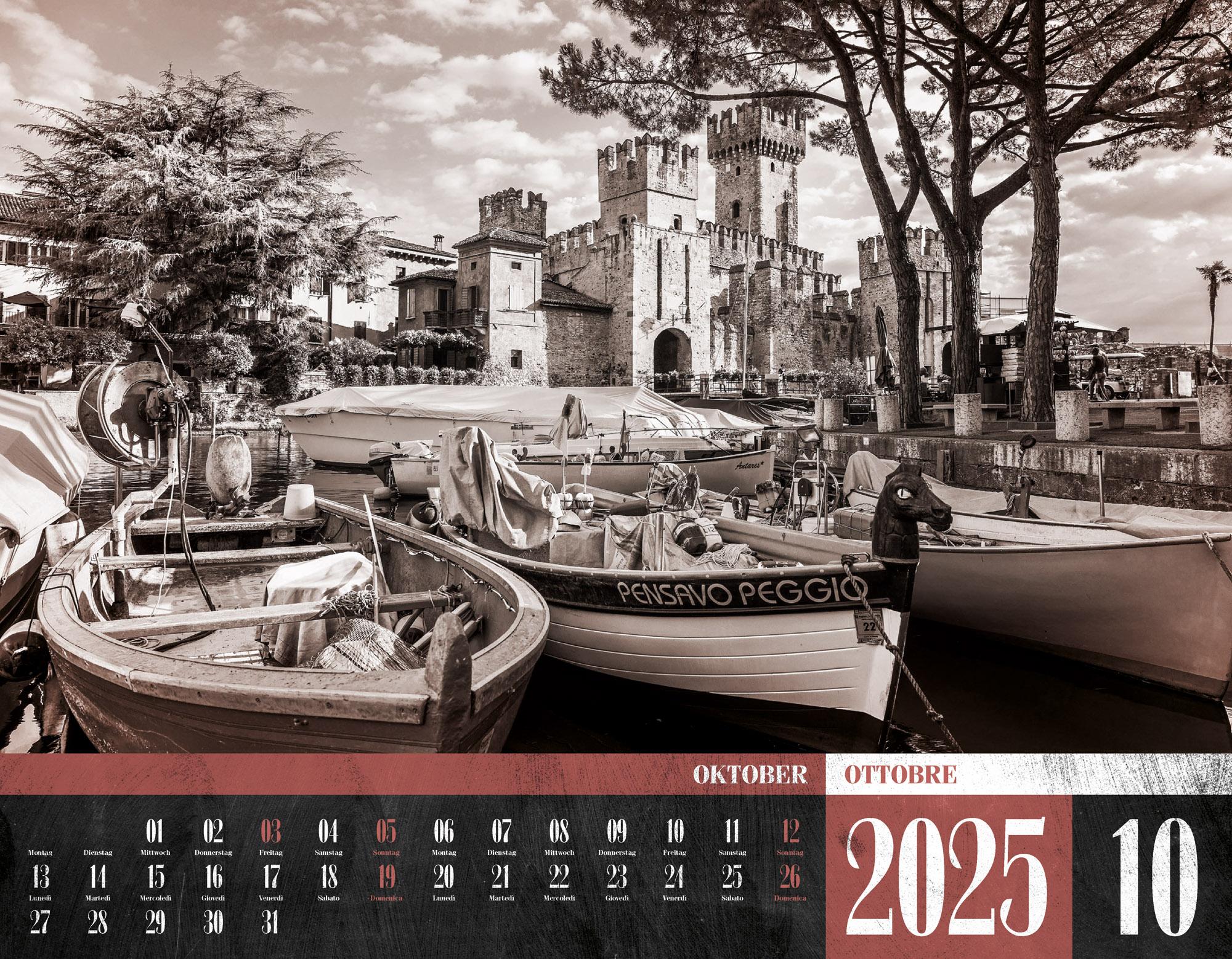 Beispielinhalt (Bild) La Dolce Vita - Italienische Lebensart Kalender 2025