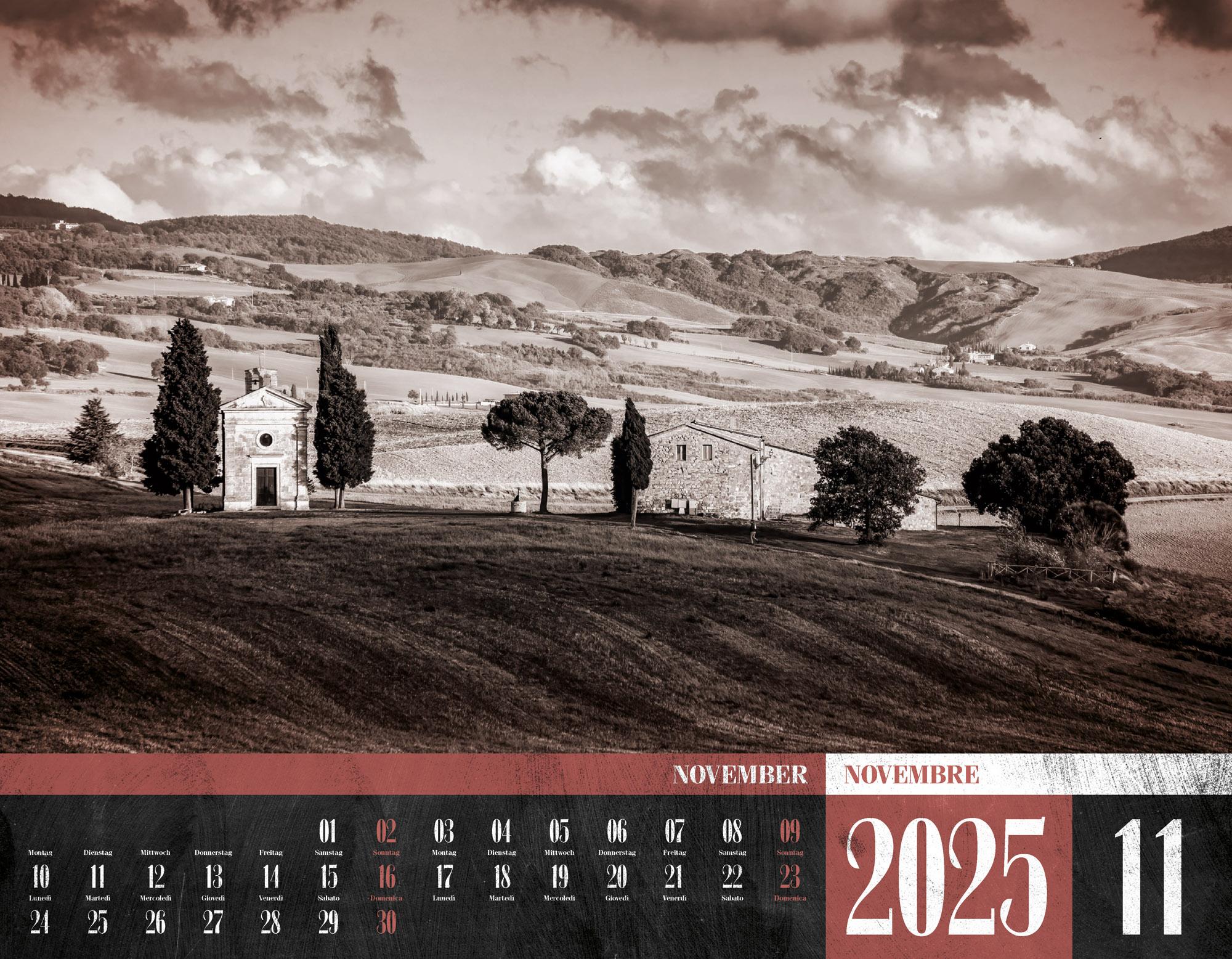 Beispielinhalt (Bild) La Dolce Vita - Italienische Lebensart Kalender 2025