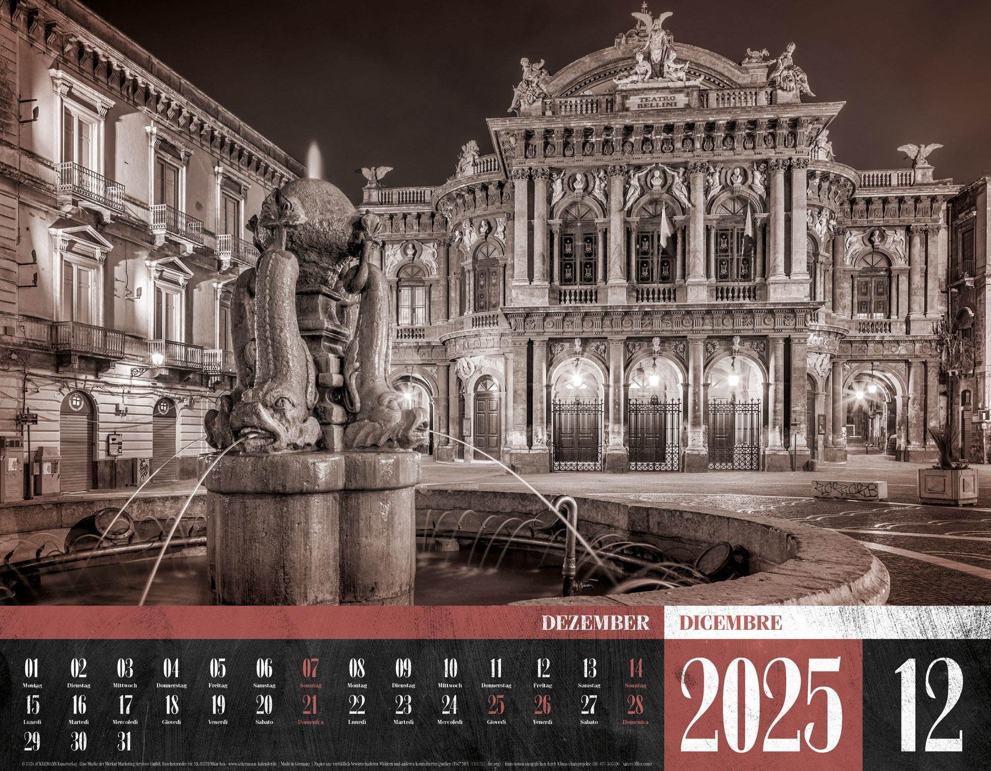 Beispielinhalt (Bild) La Dolce Vita - Italienische Lebensart Kalender 2025