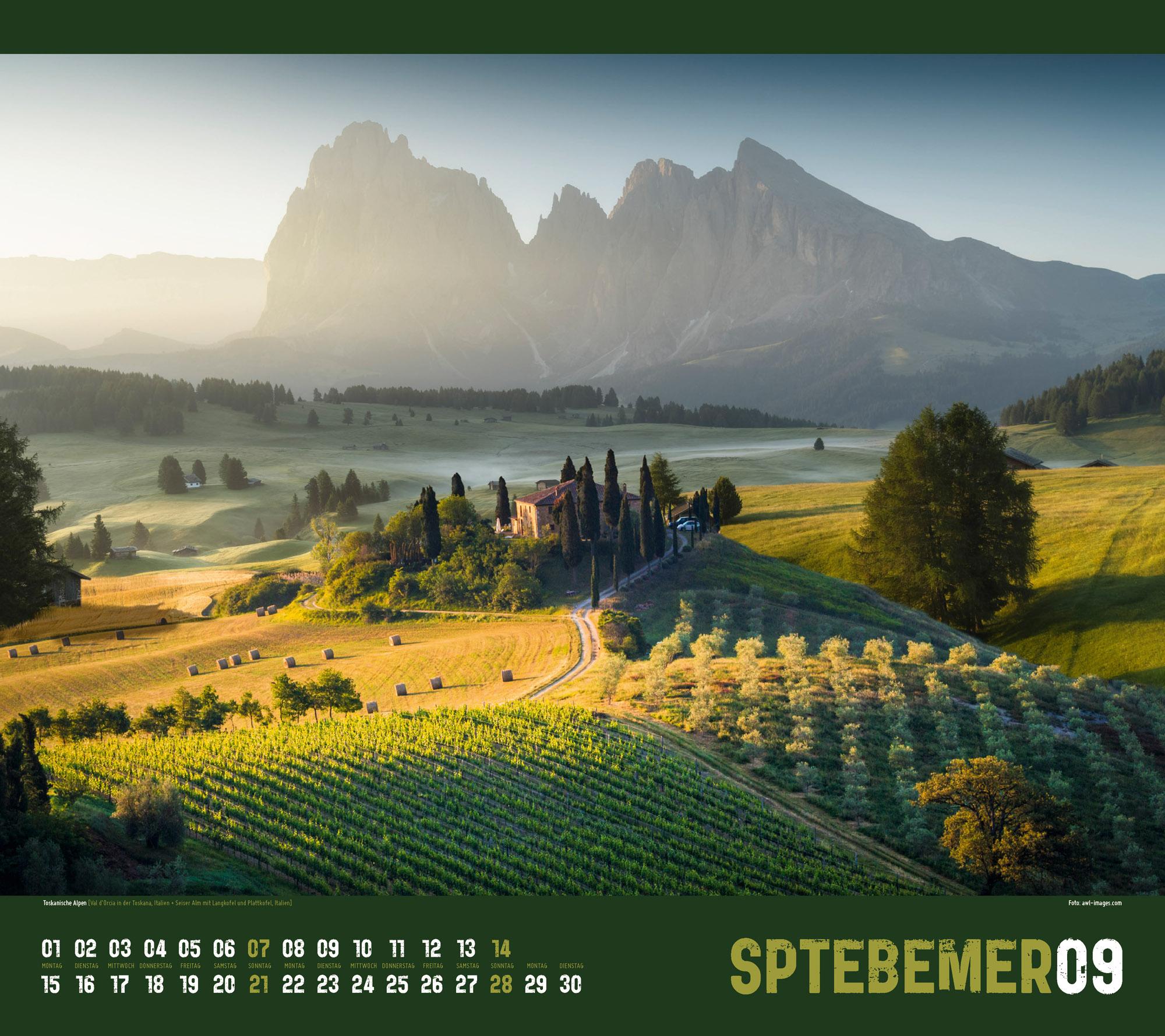 Beispielinhalt (Bild) Verrückte Welt Kalender 2025