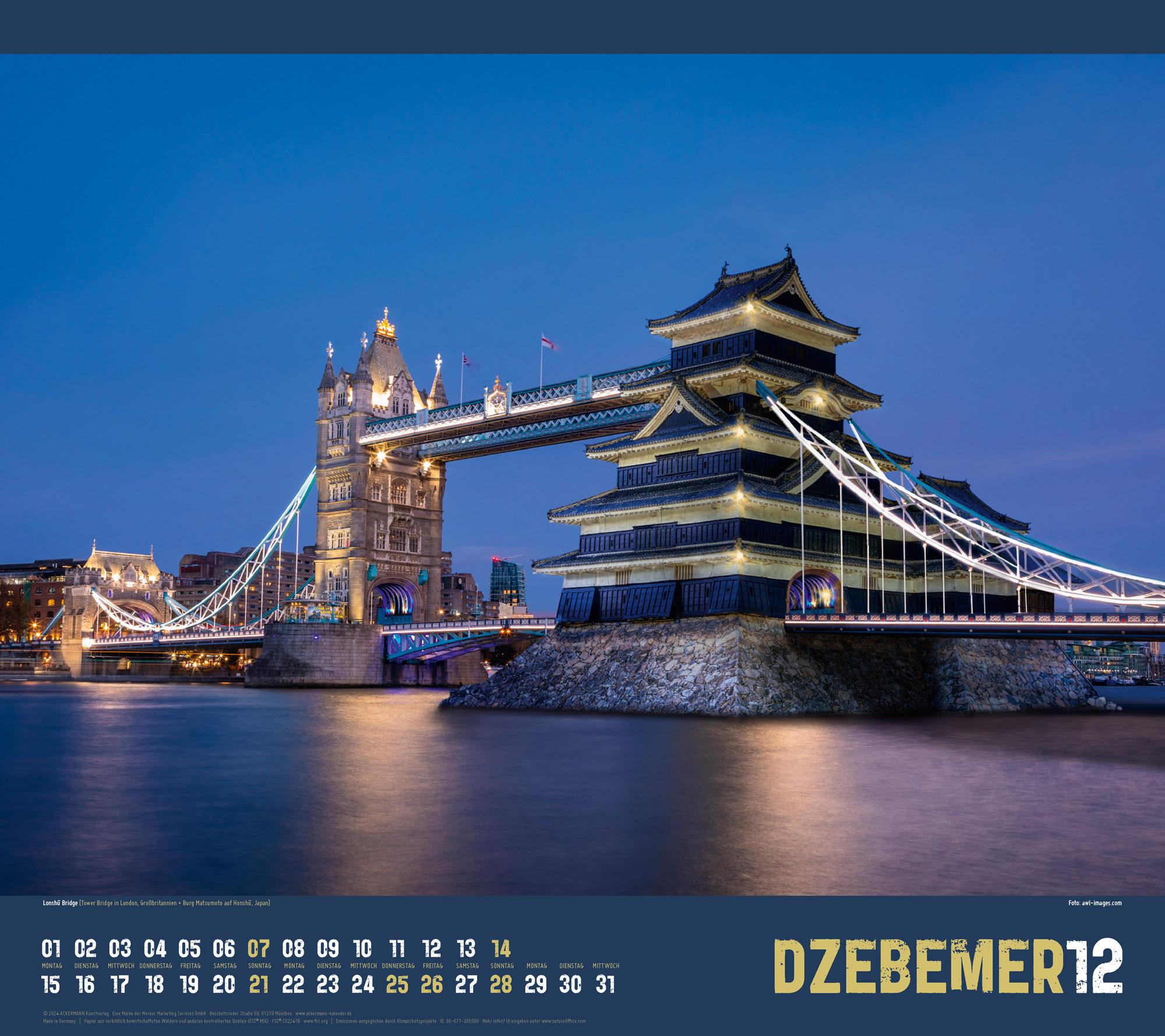 Beispielinhalt (Bild) Verrückte Welt Kalender 2025