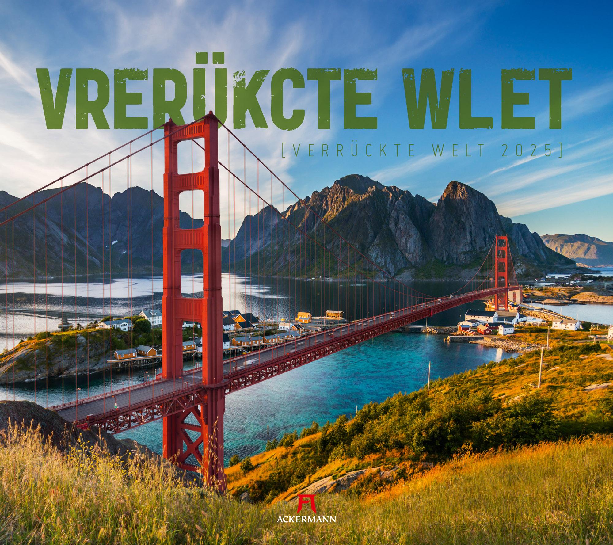 Vorderes Coverbild Verrückte Welt Kalender 2025