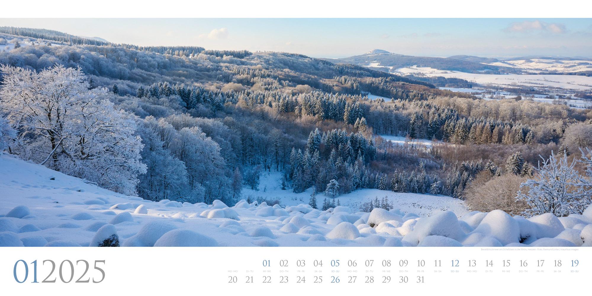Beispielinhalt (Bild) Deutschland - Panorama Kalender 2025