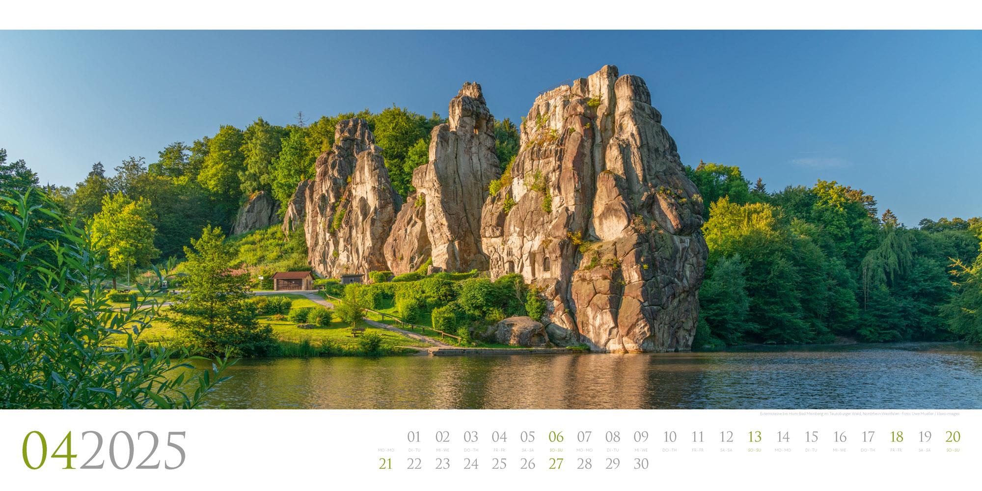 Beispielinhalt (Bild) Deutschland - Panorama Kalender 2025