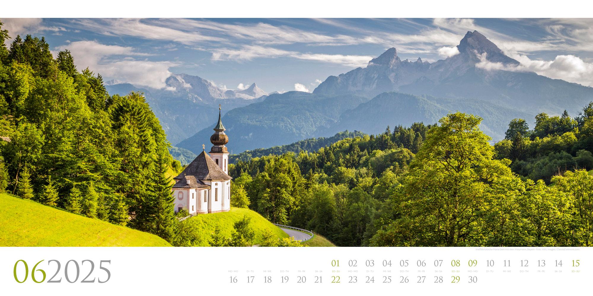 Beispielinhalt (Bild) Deutschland - Panorama Kalender 2025