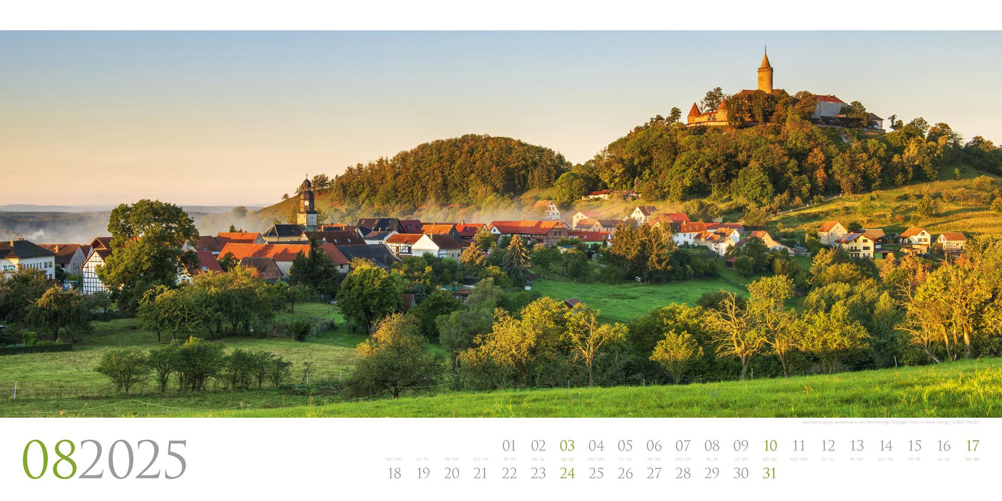 Beispielinhalt (Bild) Deutschland - Panorama Kalender 2025