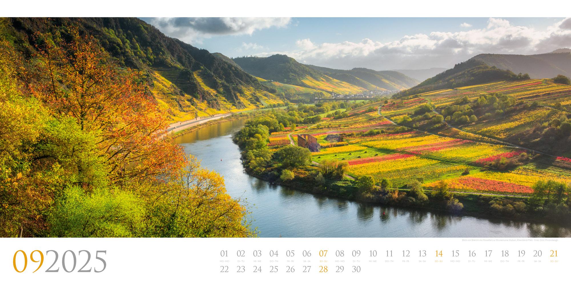 Beispielinhalt (Bild) Deutschland - Panorama Kalender 2025