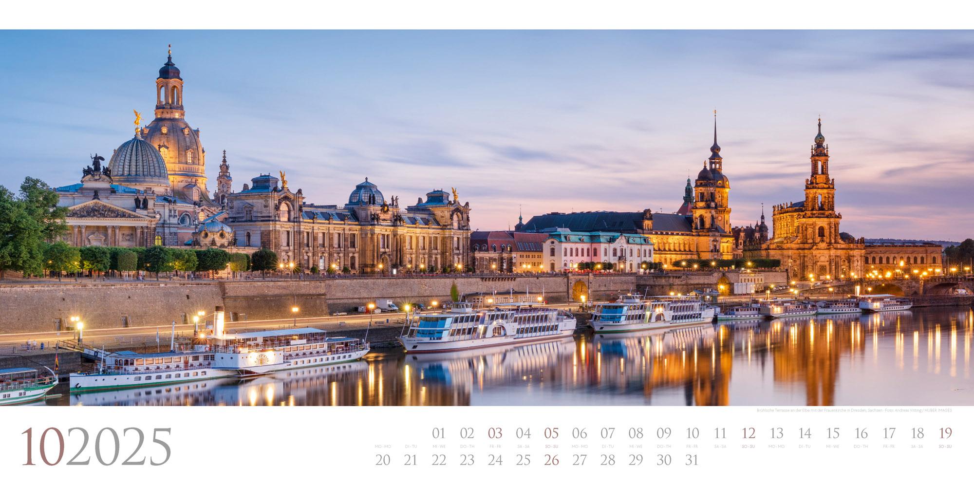Beispielinhalt (Bild) Deutschland - Panorama Kalender 2025