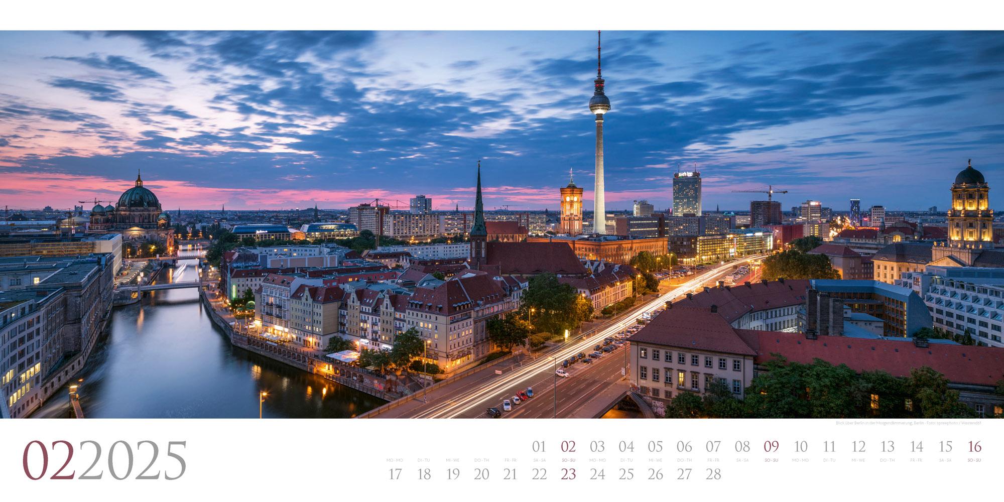 Beispielinhalt (Bild) Deutschland - Panorama Kalender 2025