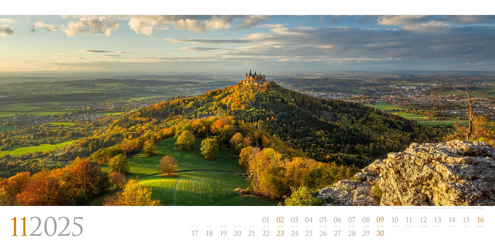 Beispielinhalt (Bild) Deutschland - Panorama Kalender 2025