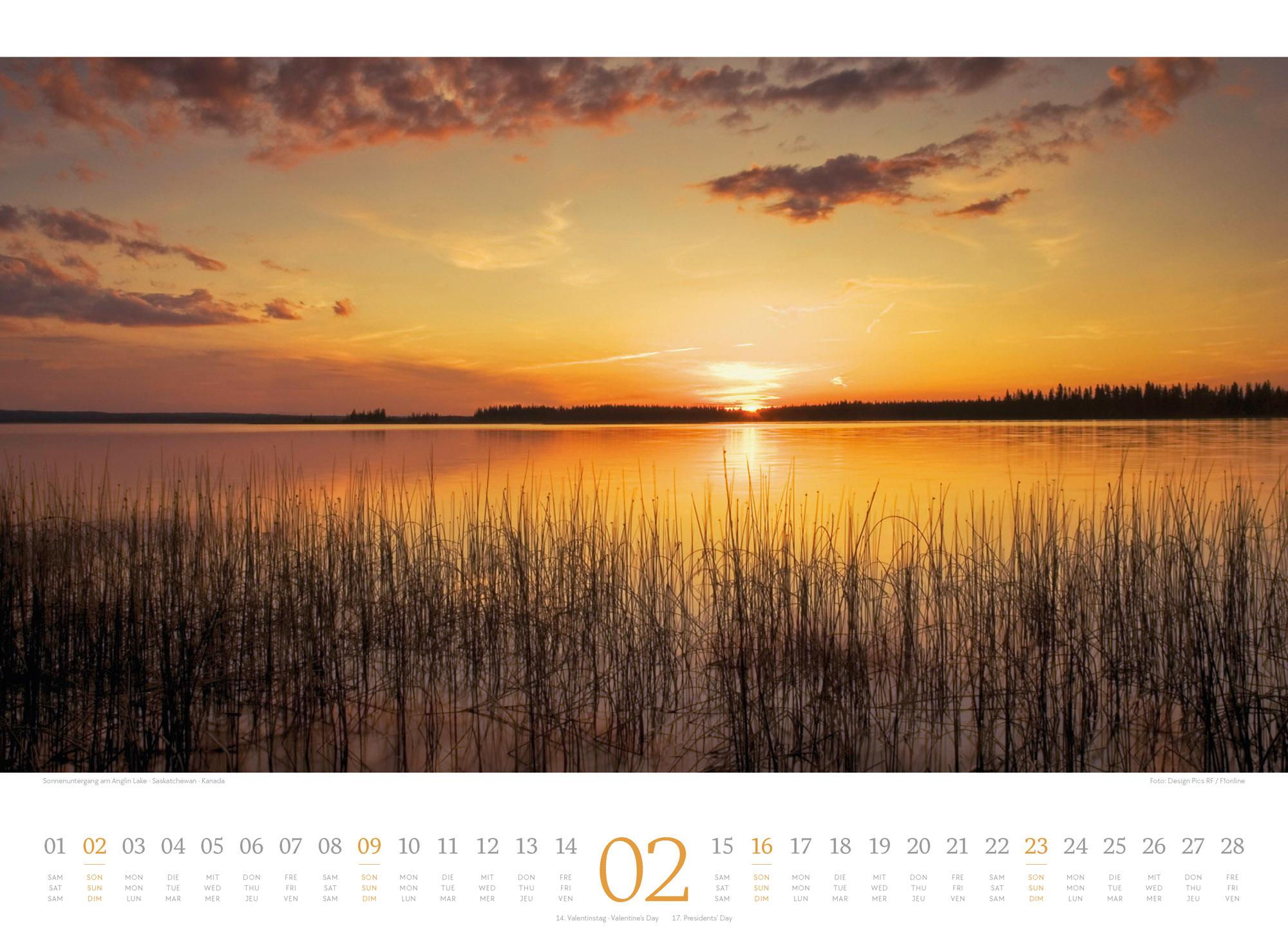 Beispielinhalt (Bild) Harmonie Kalender 2025