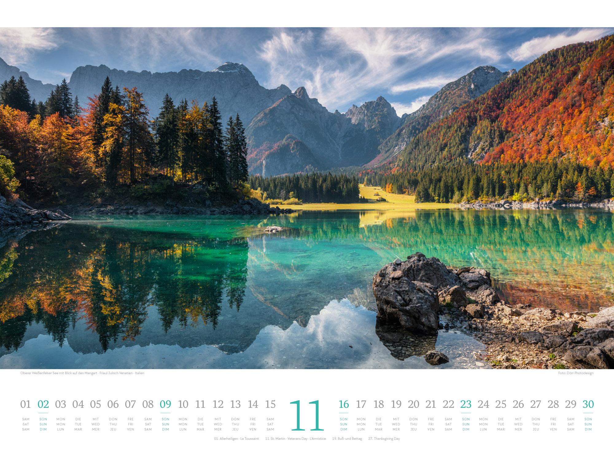 Beispielinhalt (Bild) Harmonie Kalender 2025