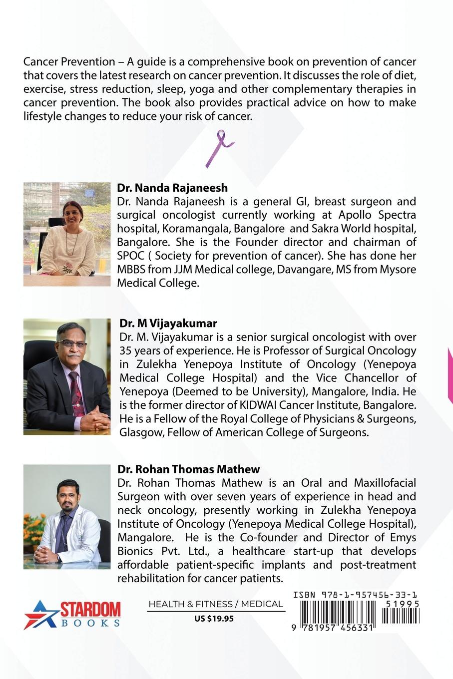 Rückseitencover Cancer Prevention- A guide