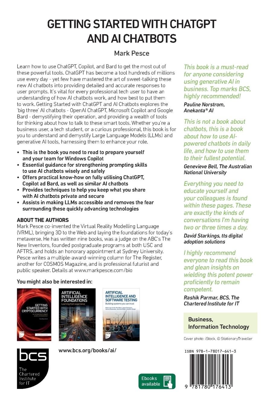 Rückseitencover Getting Started with ChatGPT and AI Chatbots