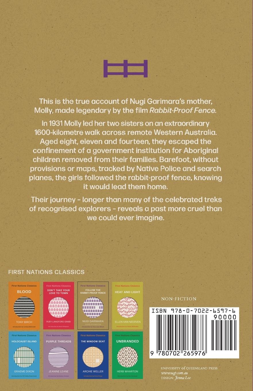 Rückseitencover Follow the Rabbit-Proof Fence