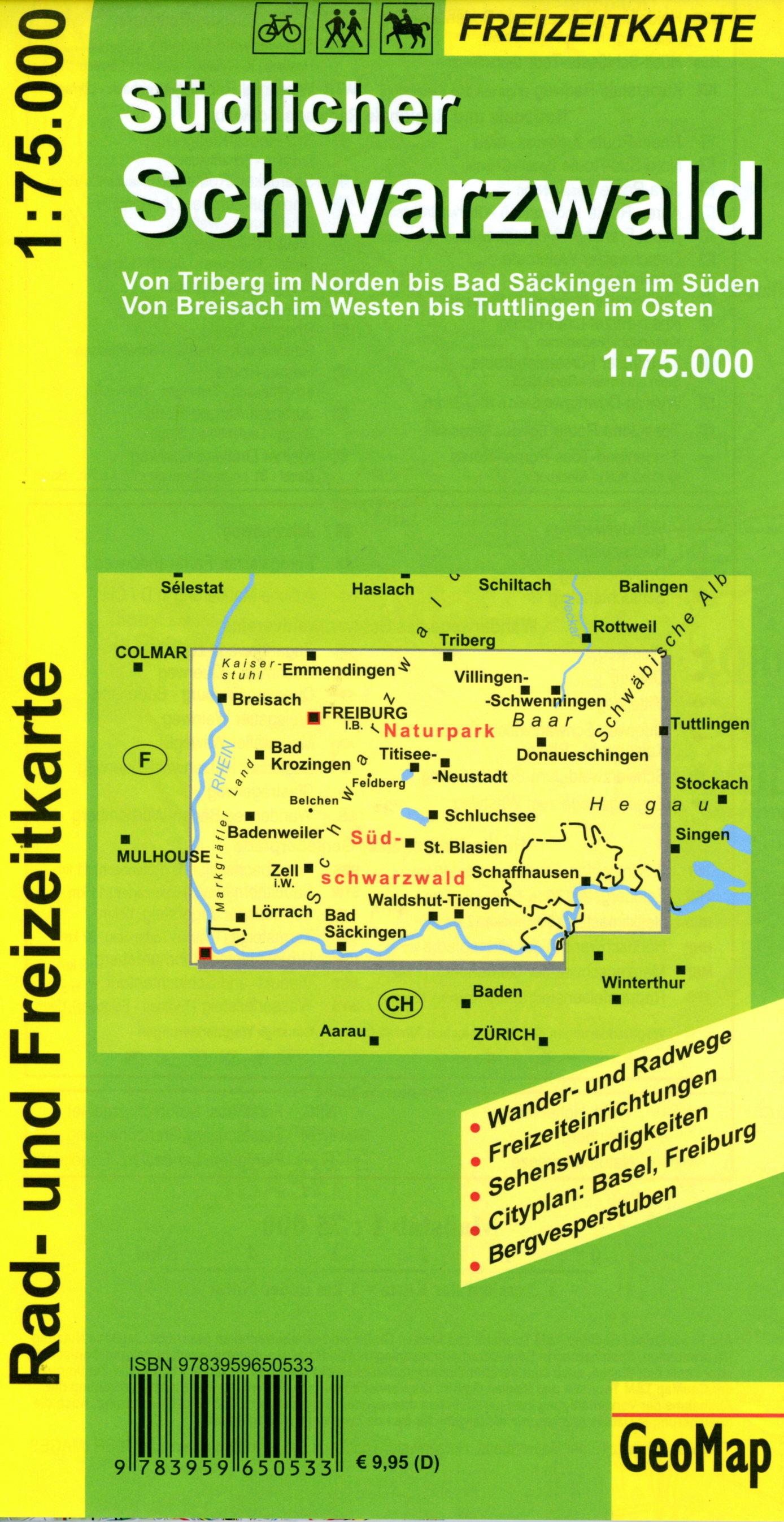 Beispielinhalt (Bild) Südlicher Schwarzwald - Rad- und Freizeitkarte