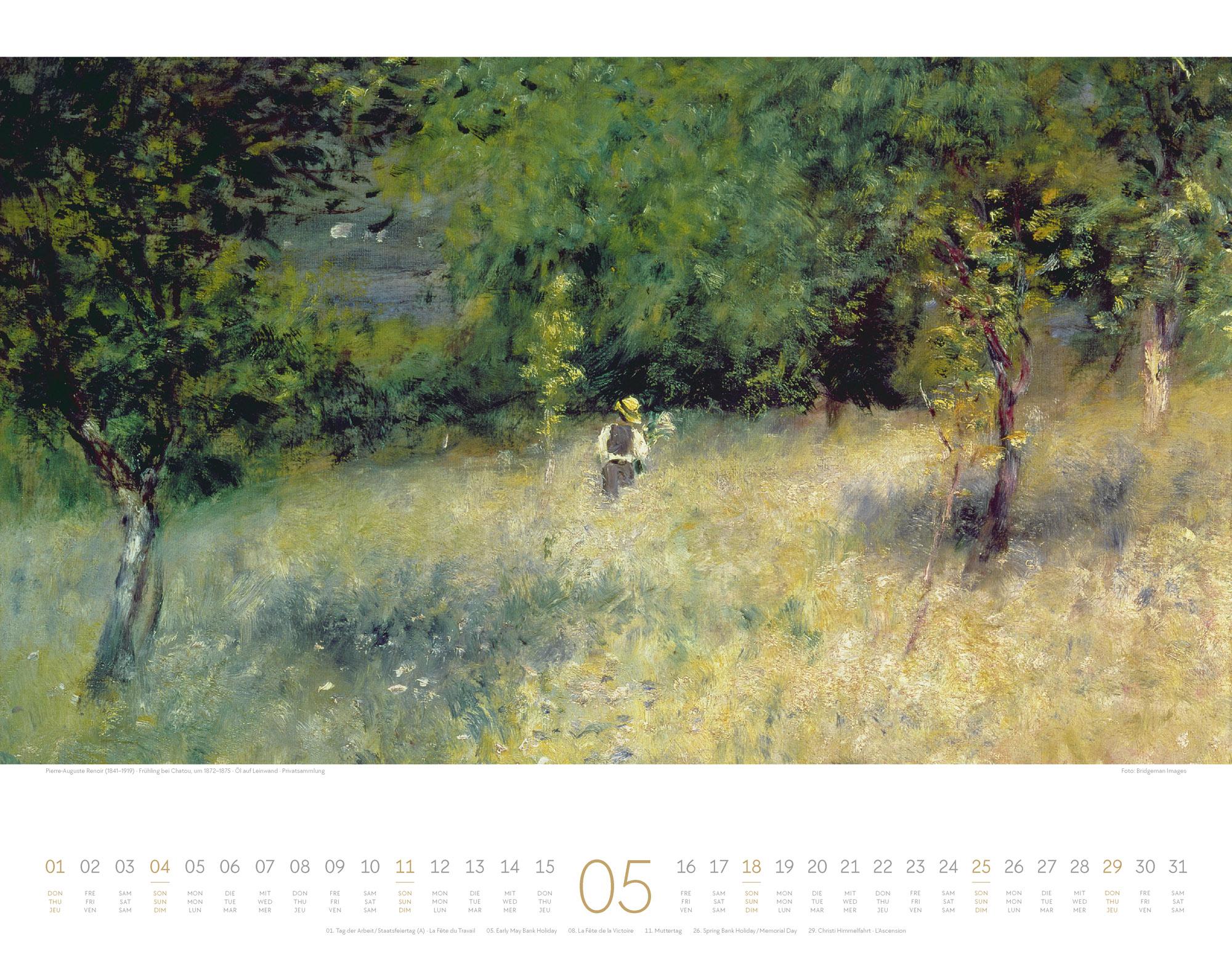 Beispielinhalt (Bild) Kunstwerk Wald Kalender 2025