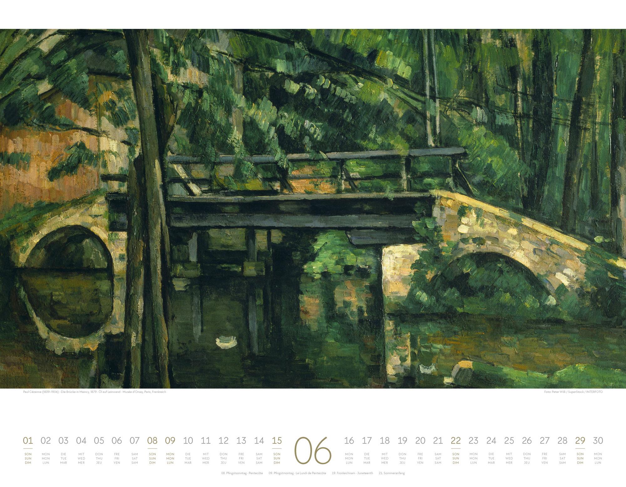 Beispielinhalt (Bild) Kunstwerk Wald Kalender 2025