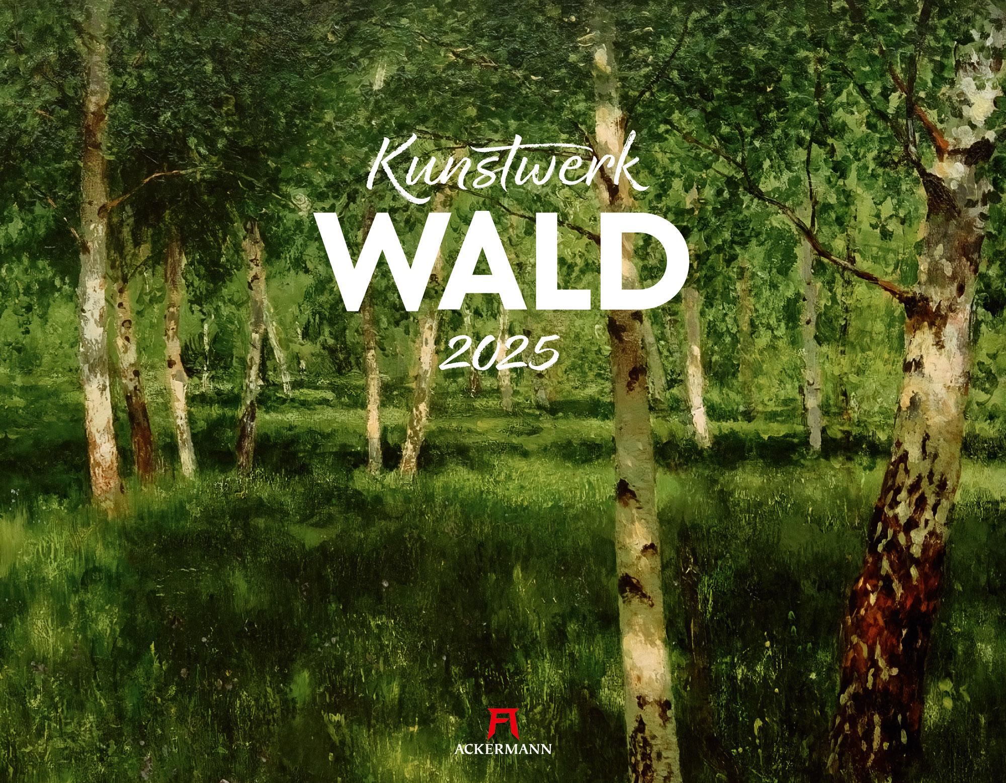 Vorderes Coverbild Kunstwerk Wald Kalender 2025