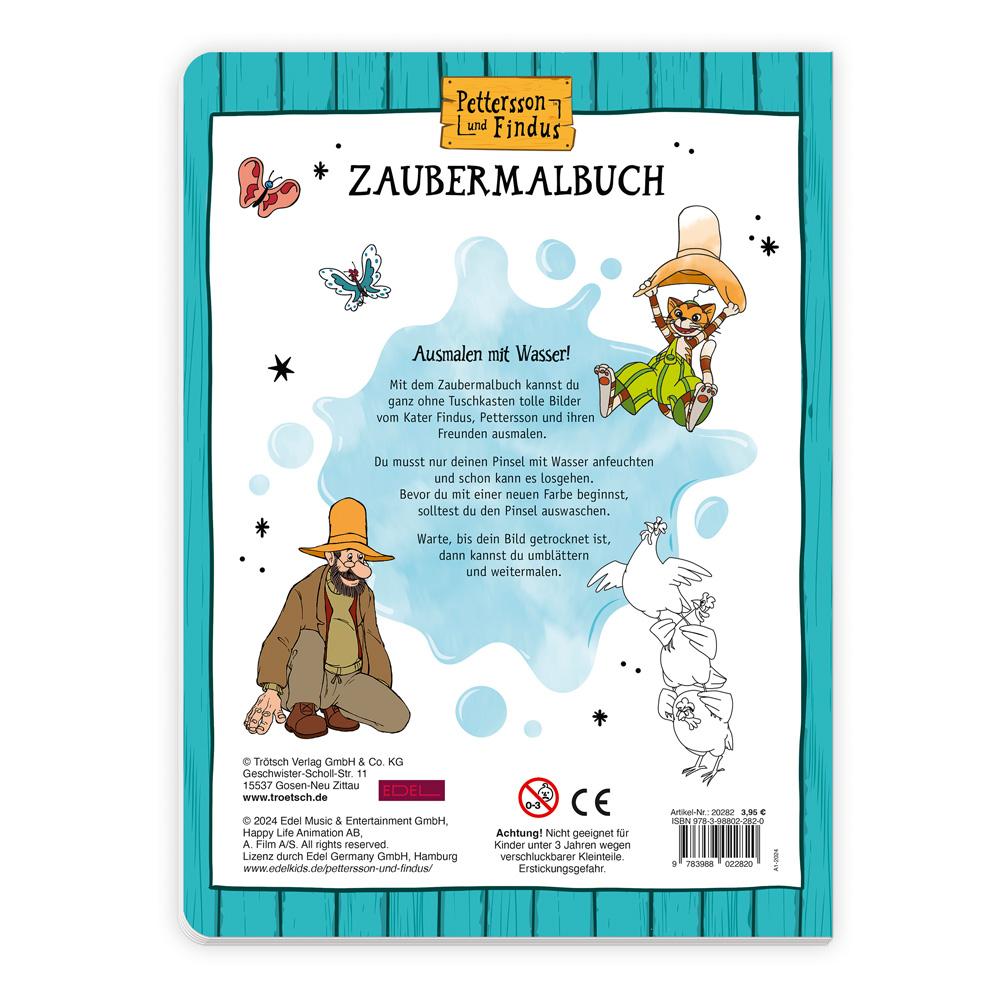 Beispielinhalt (Bild) Trötsch Pettersson & Findus Zaubermalbuch