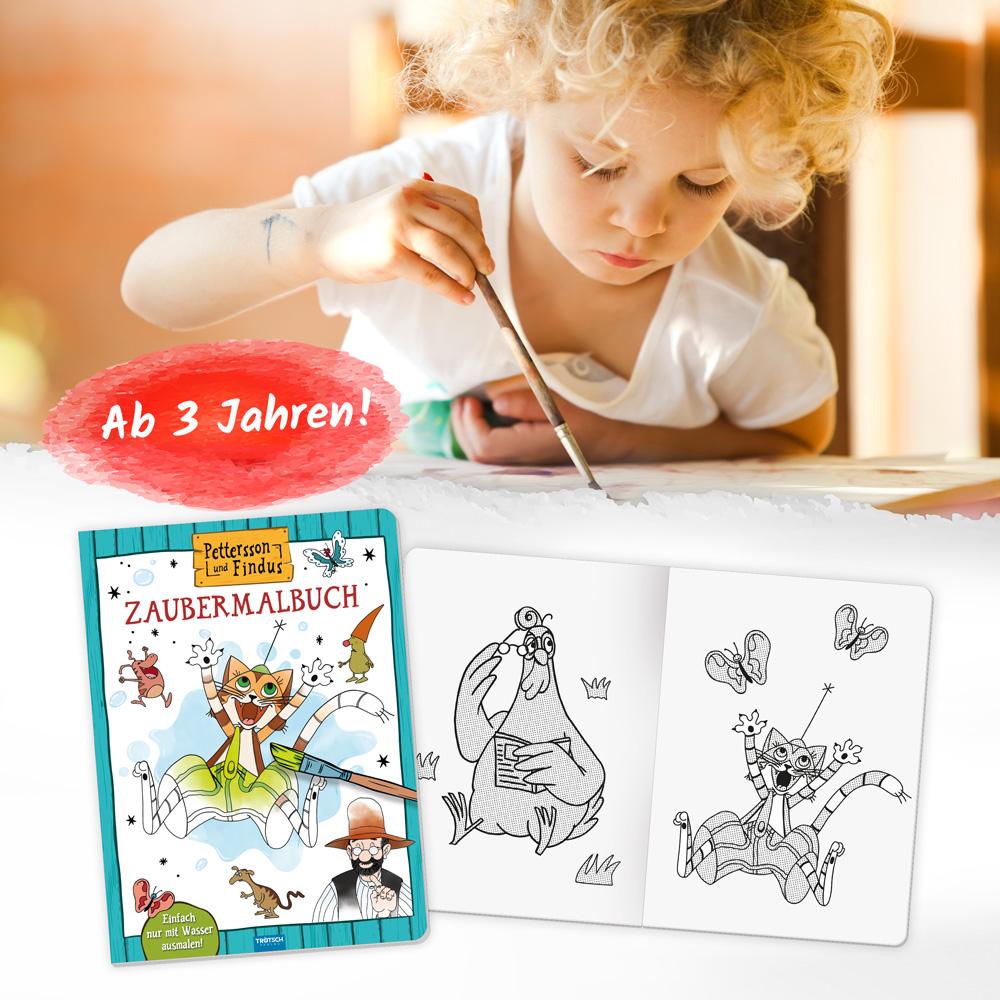 Beispielinhalt (Bild) Trötsch Pettersson & Findus Zaubermalbuch