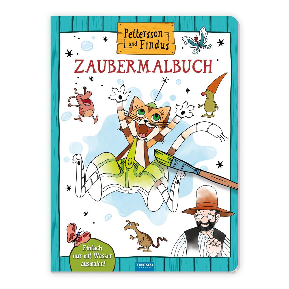 Vorderes Coverbild Trötsch Pettersson & Findus Zaubermalbuch
