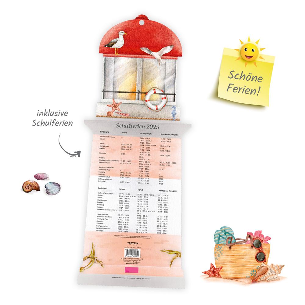 Beispielinhalt (Bild) Trötsch Formkalender Familienkalender Leuchtturm 2025