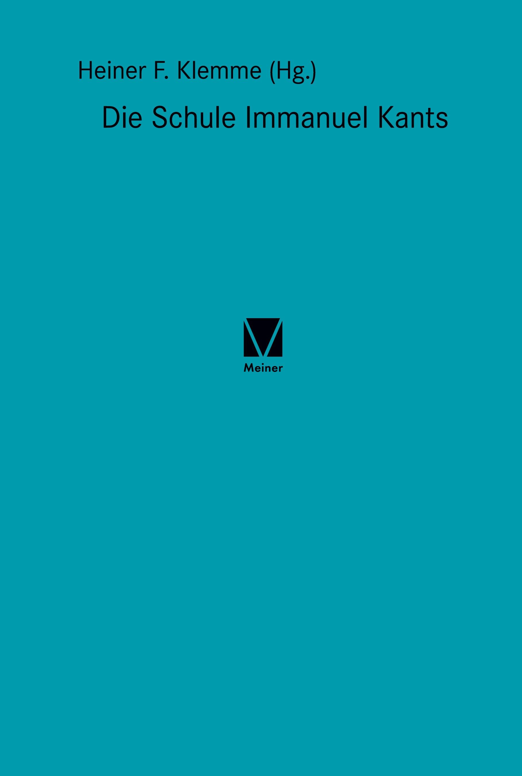 Vorderes Coverbild Die Schule Immanuel Kants