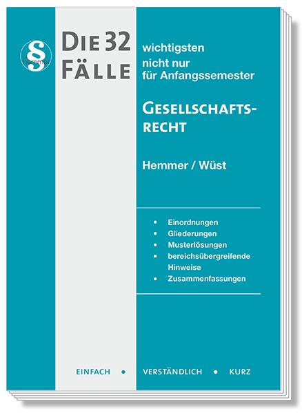 Vorderes Coverbild Die 32 wichtigsten Fälle Gesellschaftsrecht