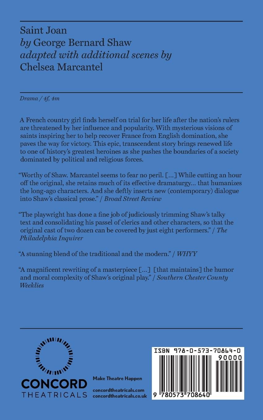 Rückseitencover Saint Joan (Marcantel)
