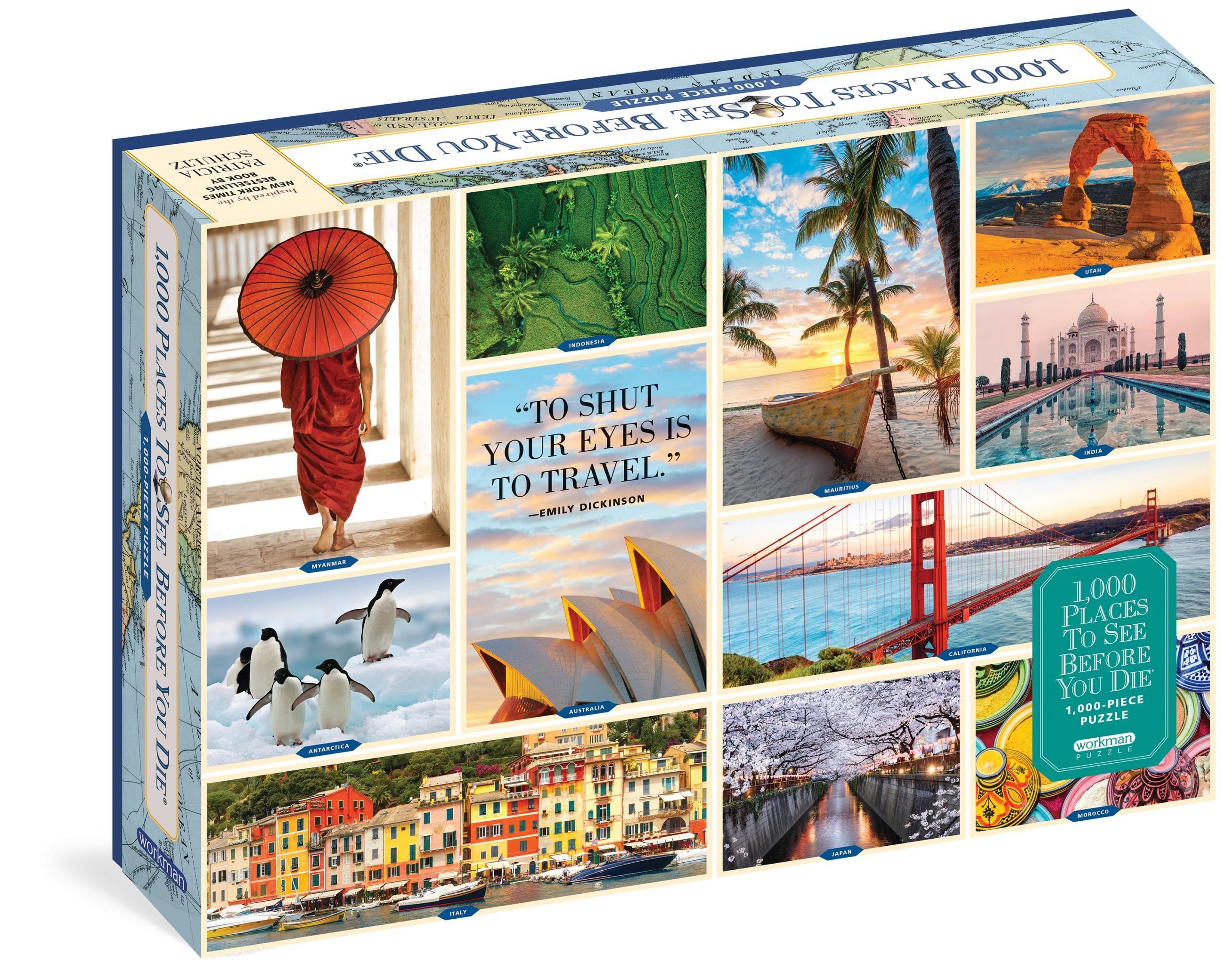 Vorderes Coverbild 1,000 Places to See Before You Die 1,000-Piece Puzzle