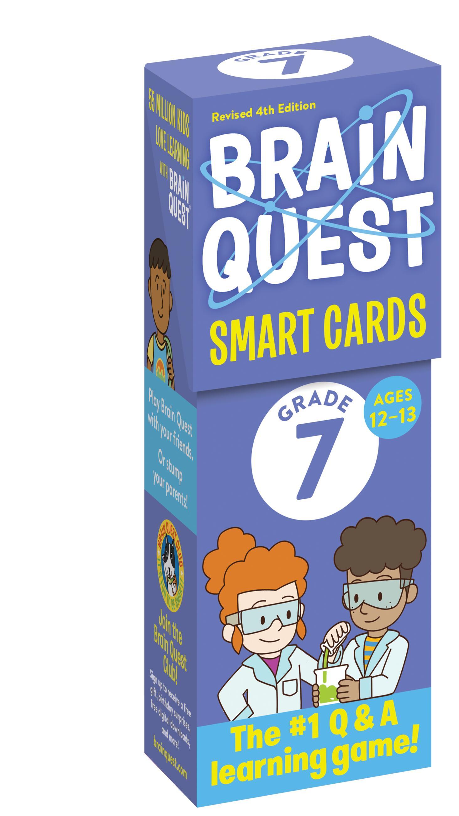 Vorderes Coverbild Brain Quest 7th Grade Smart Cards Revised 4th Edition