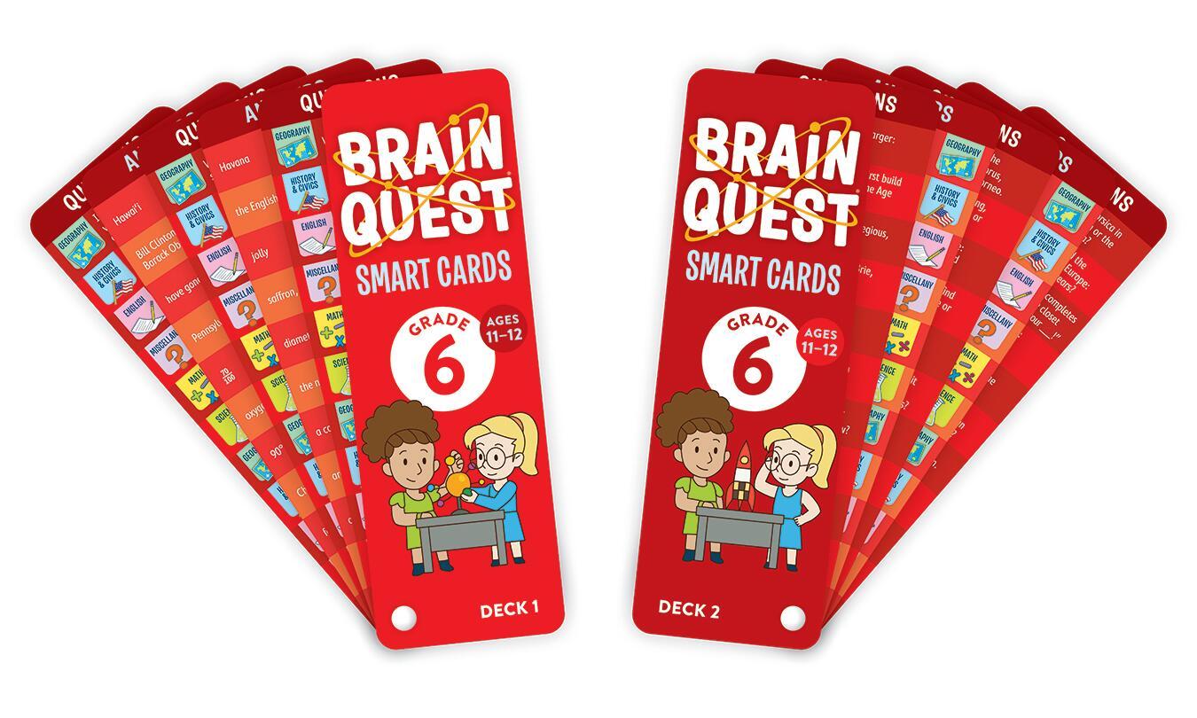 Beispielinhalt (Bild) Brain Quest 6th Grade Smart Cards Revised 4th Edition