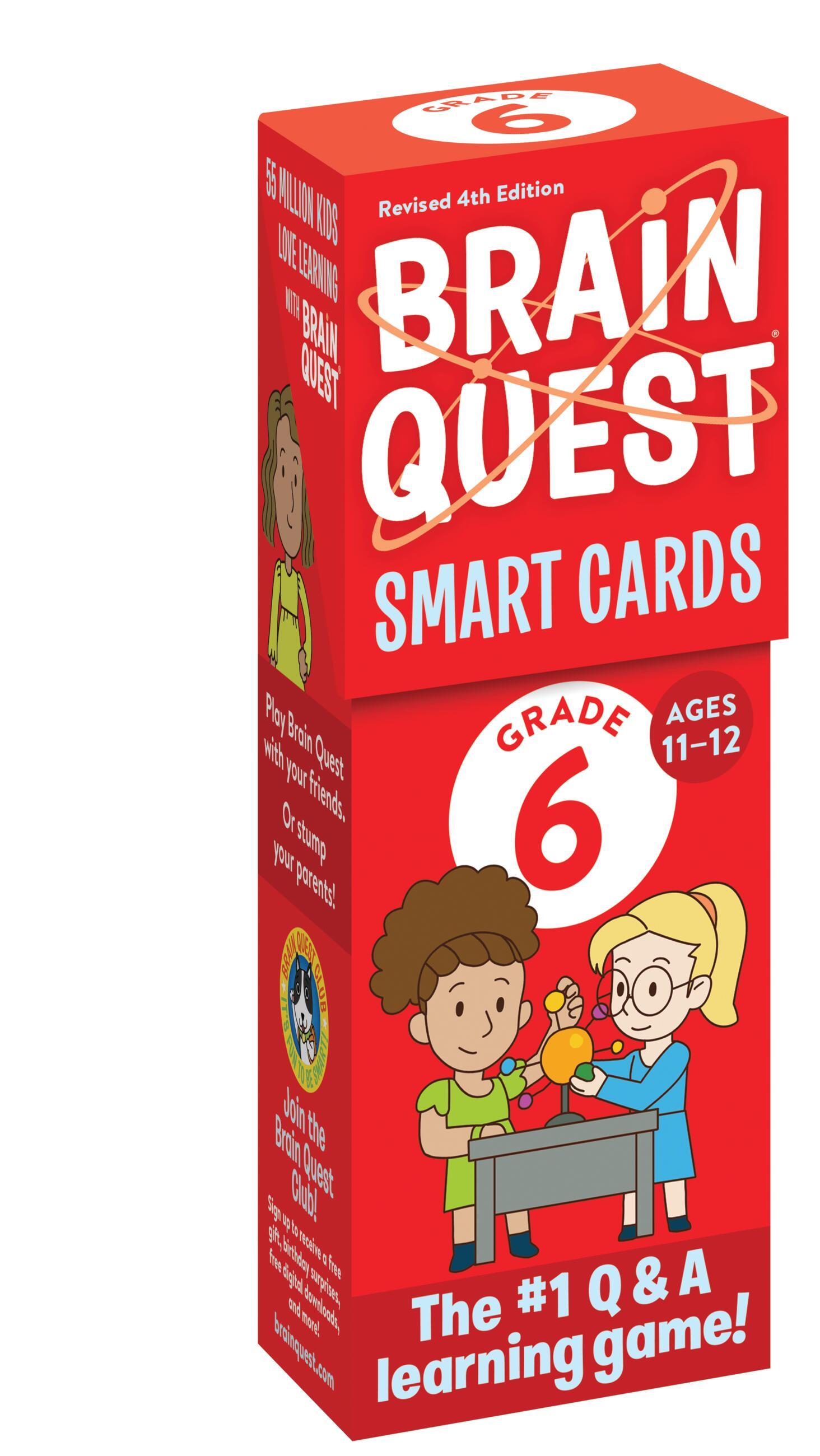 Vorderes Coverbild Brain Quest 6th Grade Smart Cards Revised 4th Edition