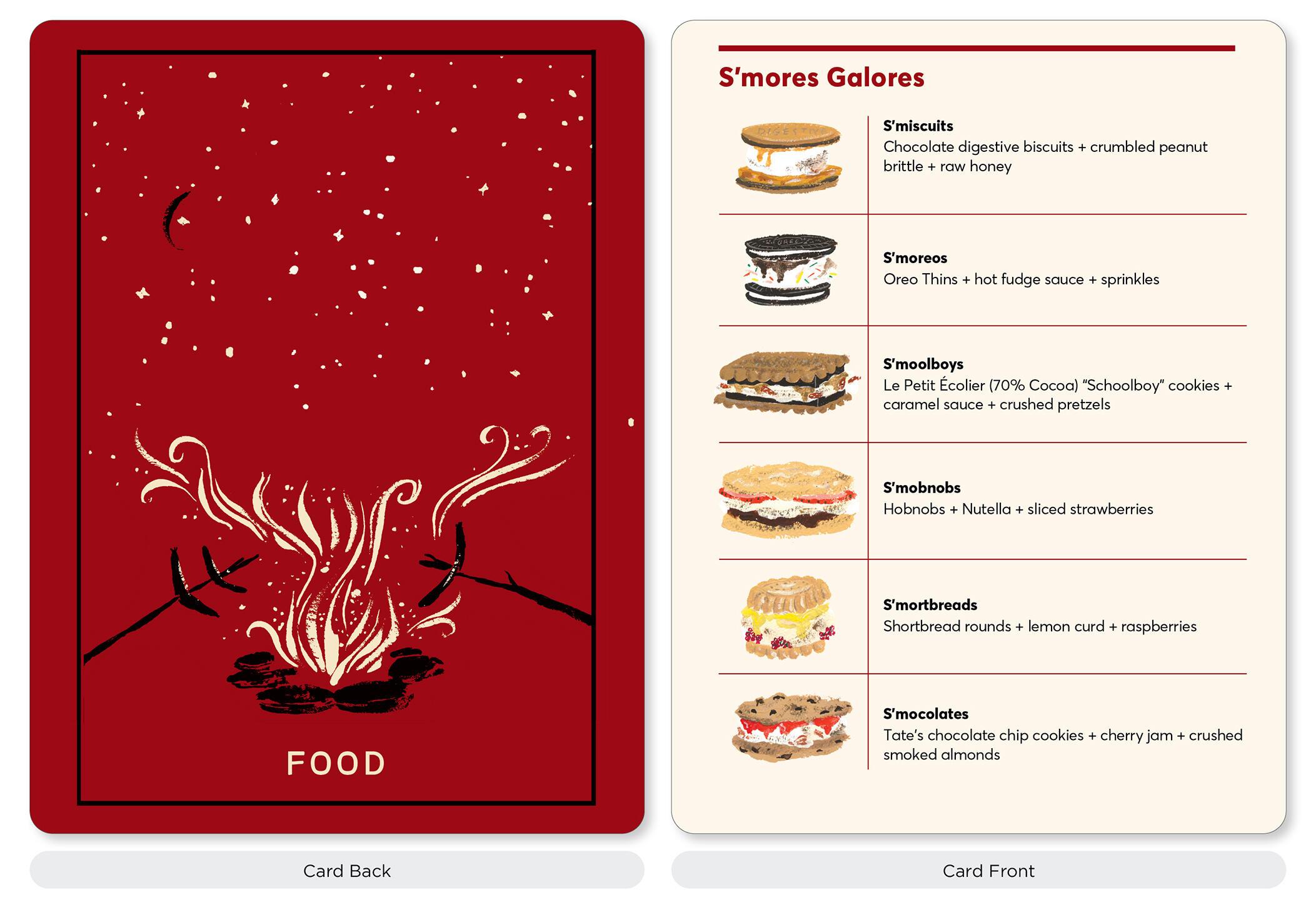 Beispielinhalt (Bild) The Campout Card Deck