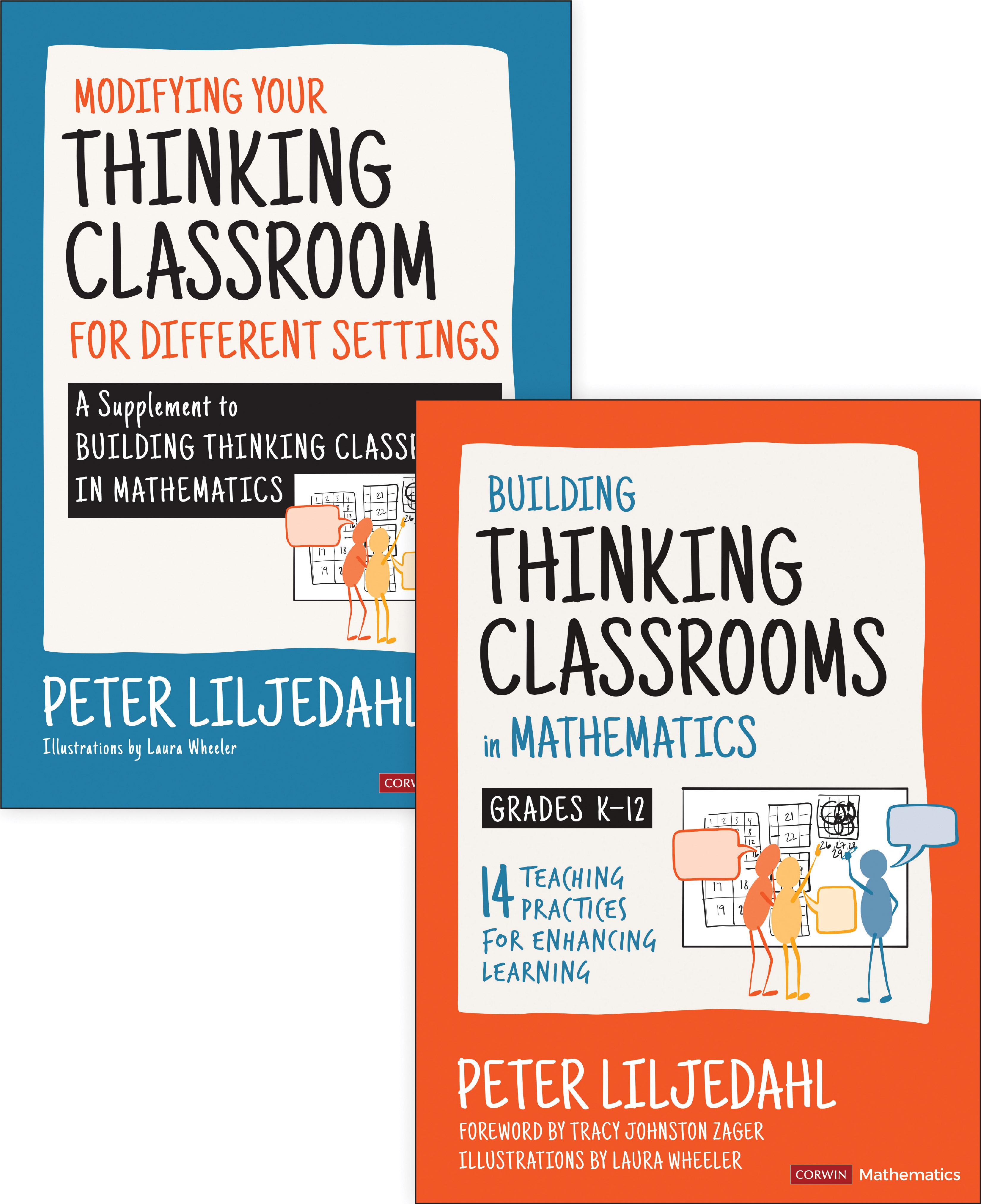 Vorderes Coverbild Bundle: Liljedahl: Building Thinking Classrooms in Mathematics, Grades K-12 + Liljedahl: Modifying Your Thinking Classroom for Different Settings