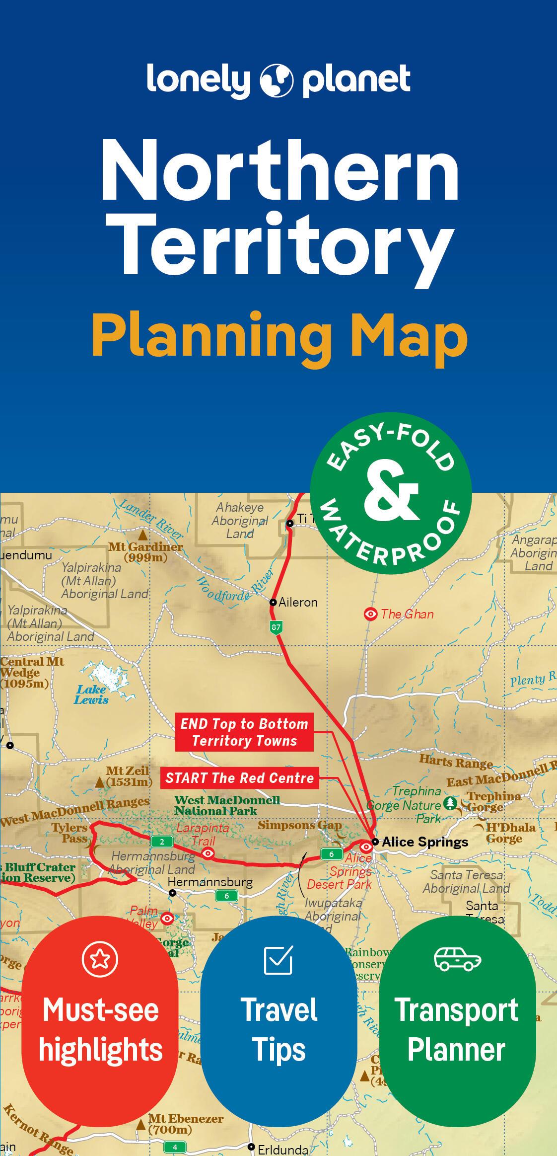 Vorderes Coverbild Lonely Planet Northern Territory Planning Map