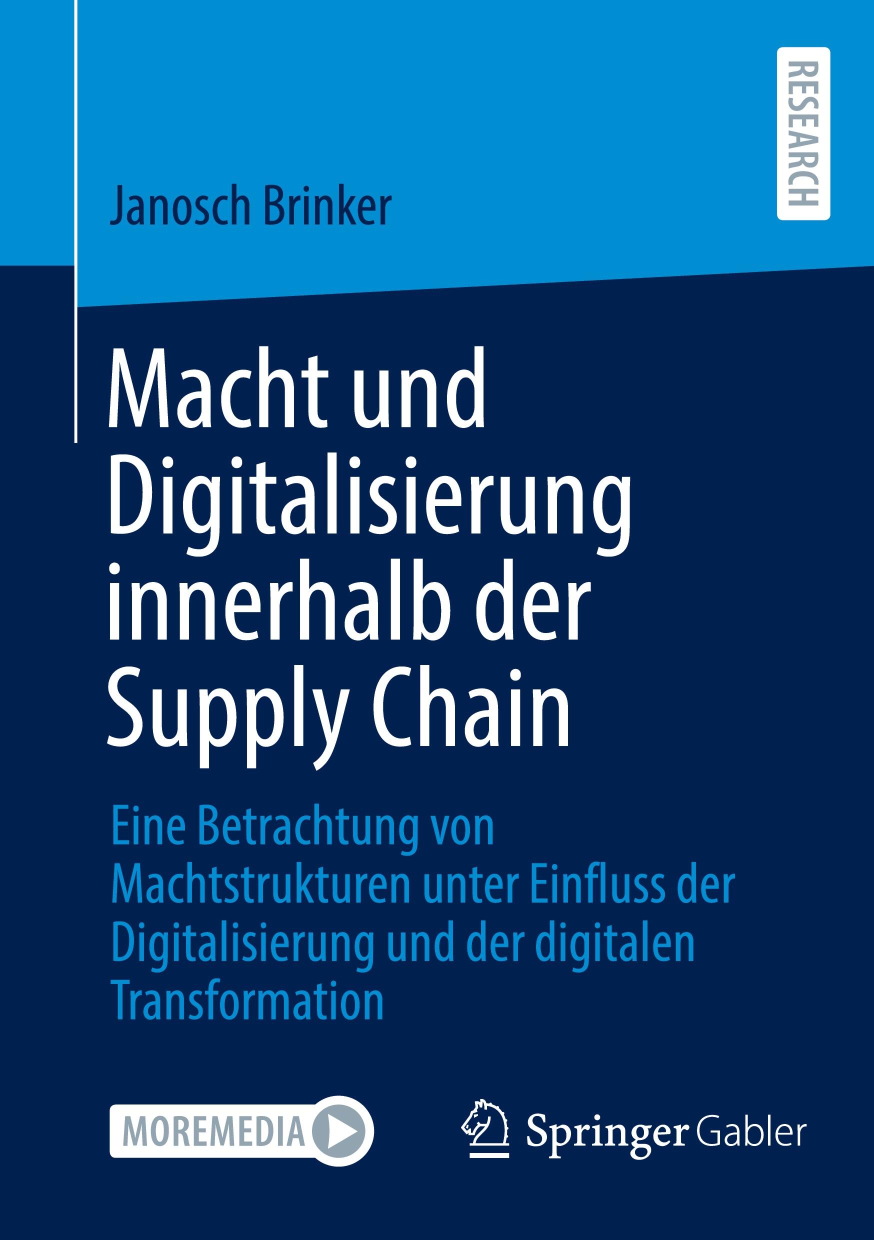 Vorderes Coverbild Macht und Digitalisierung innerhalb der Supply Chain