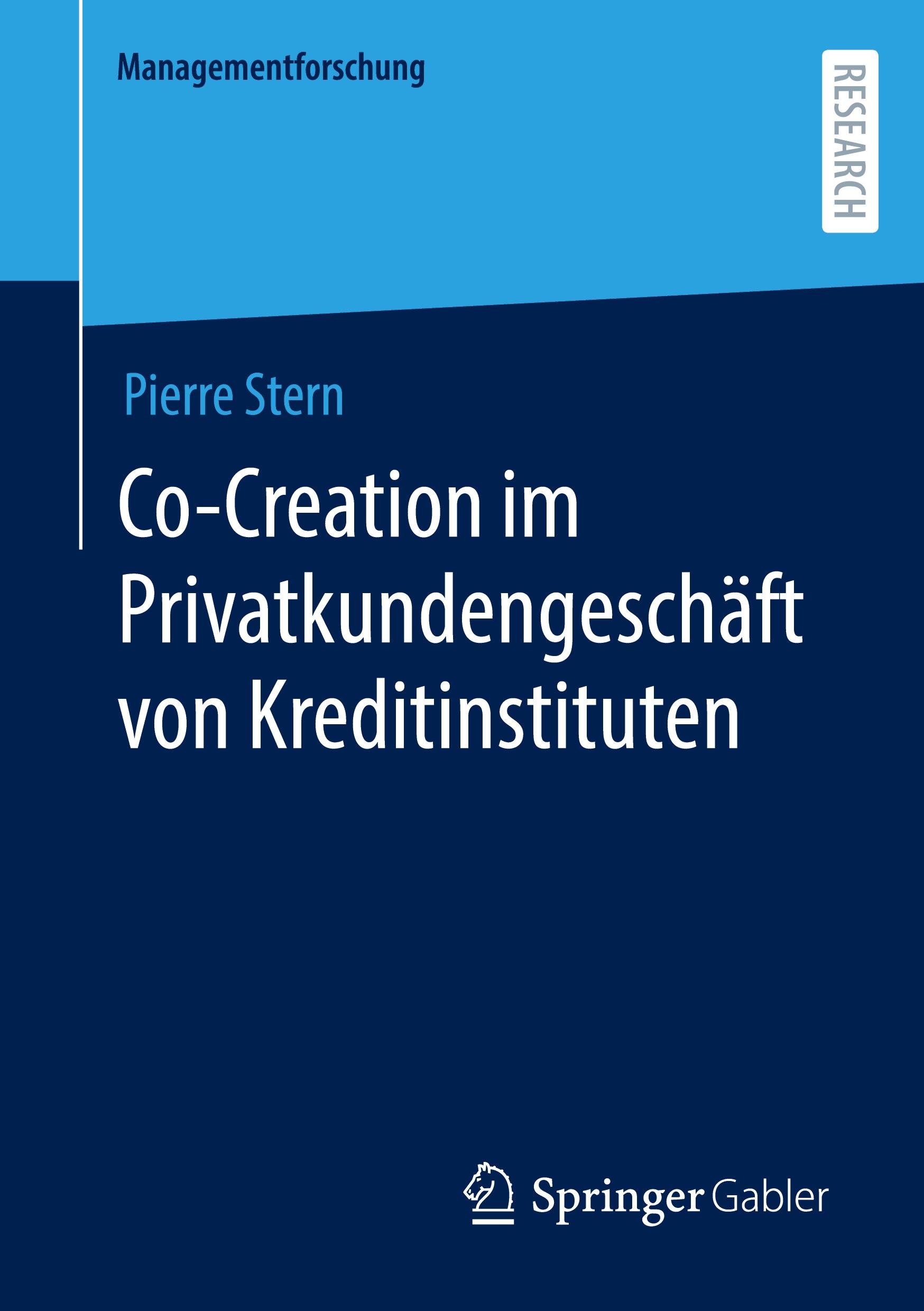 Vorderes Coverbild Co-Creation im Privatkundengeschäft von Kreditinstituten