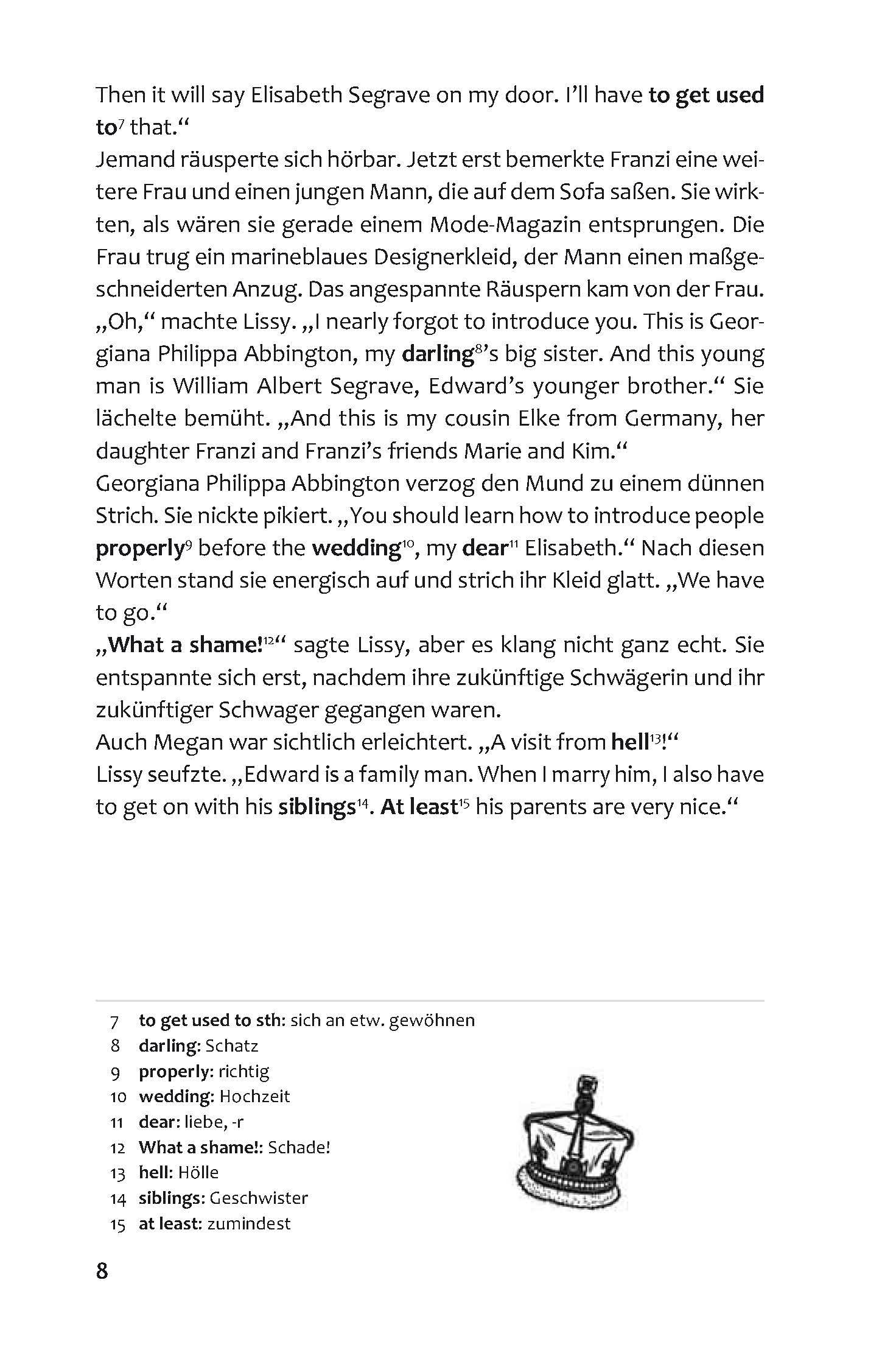 Beispielinhalt (Bild) PONS Die Drei !!! - Tea and Crimes in London