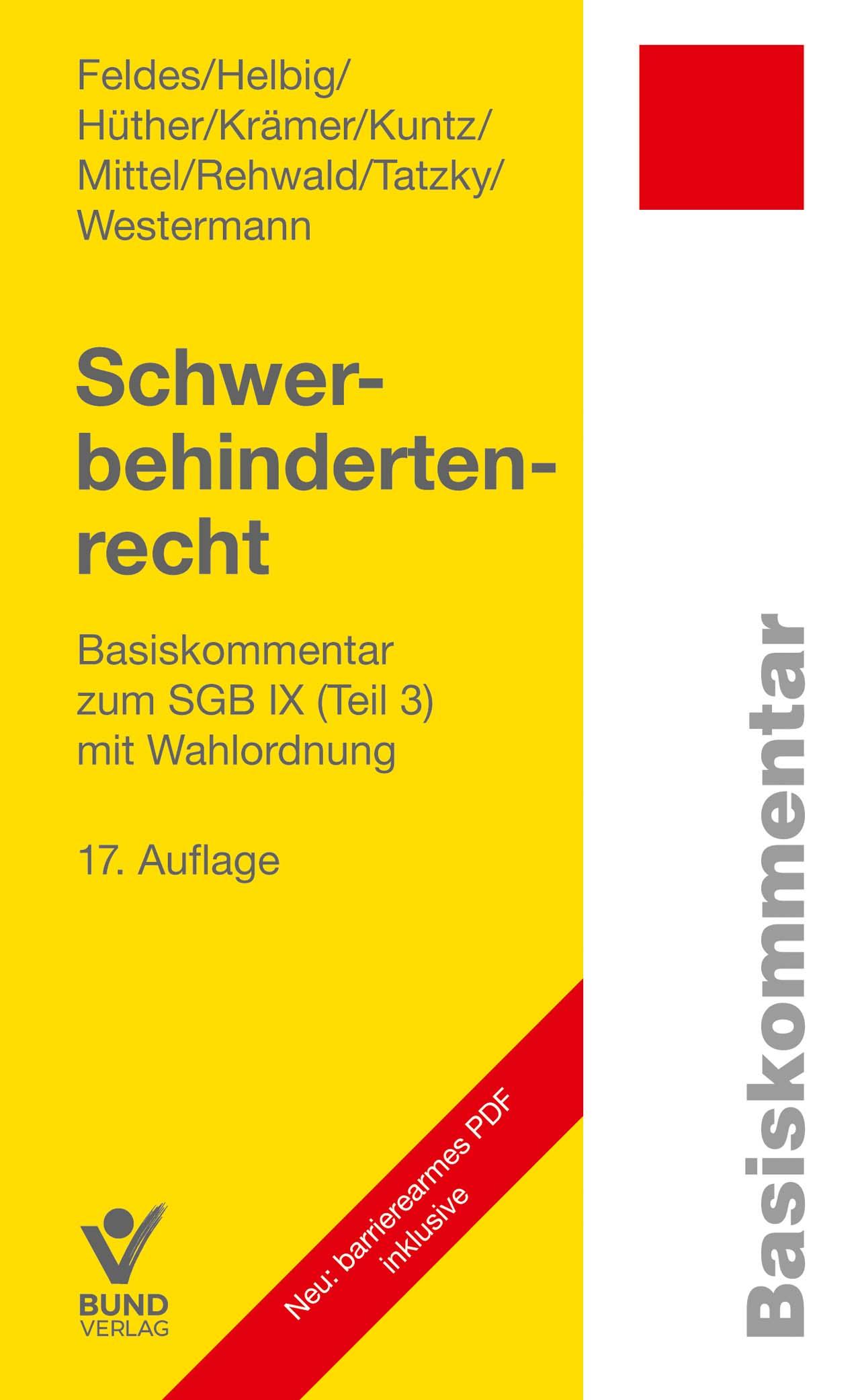 Vorderes Coverbild Schwerbehindertenrecht