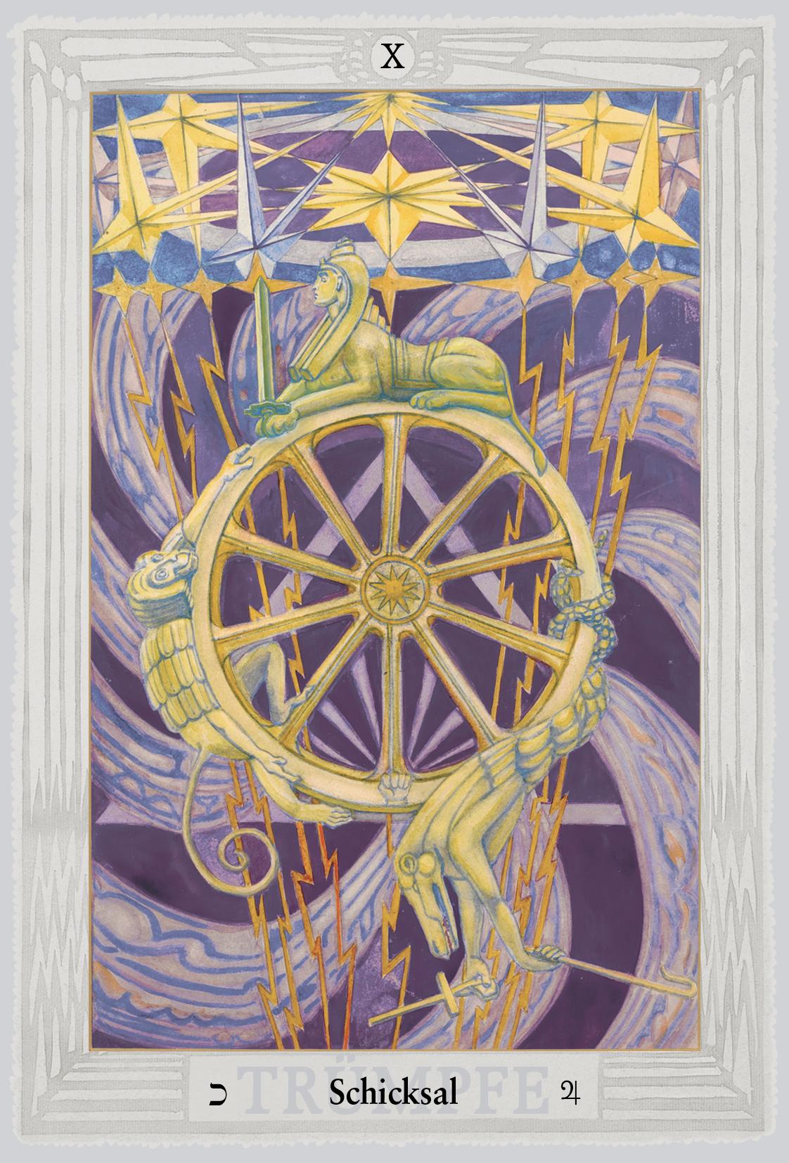 Beispielinhalt (Bild) Aleister Crowley Thoth Tarot (Deluxe Ausgabe, Deutsch, DE)