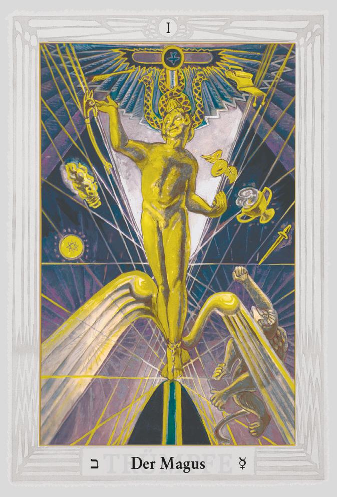 Beispielinhalt (Bild) Aleister Crowley Thoth Tarot (Deluxe Ausgabe, Deutsch, DE)