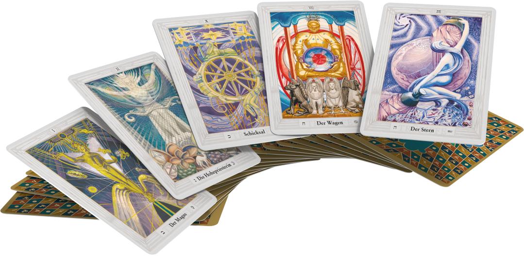 Beispielinhalt (Bild) Aleister Crowley Thoth Tarot (Deluxe Ausgabe, Deutsch, DE)