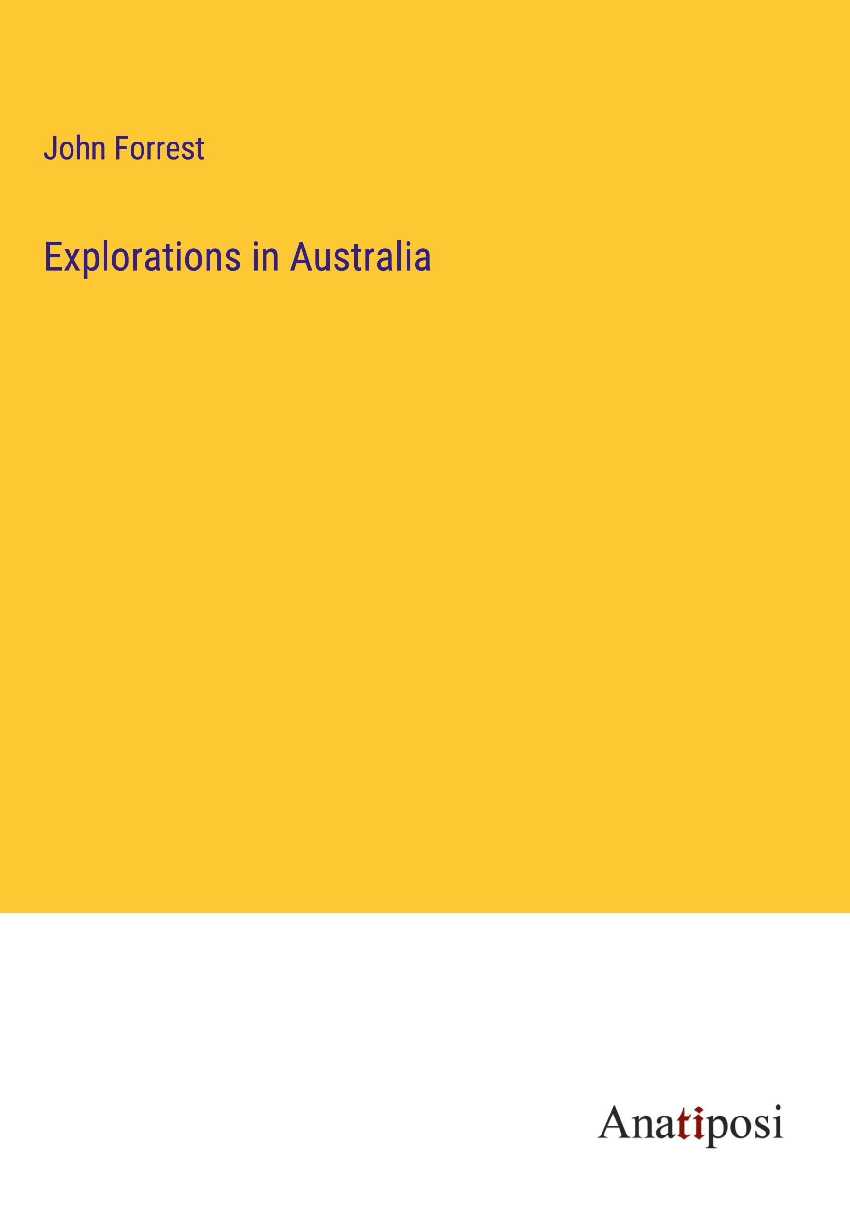 Vorderes Coverbild Explorations in Australia