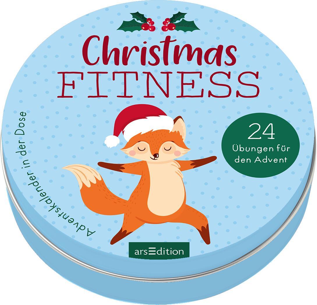 Vorderes Coverbild Adventskalender in der Dose. Christmas Fitness