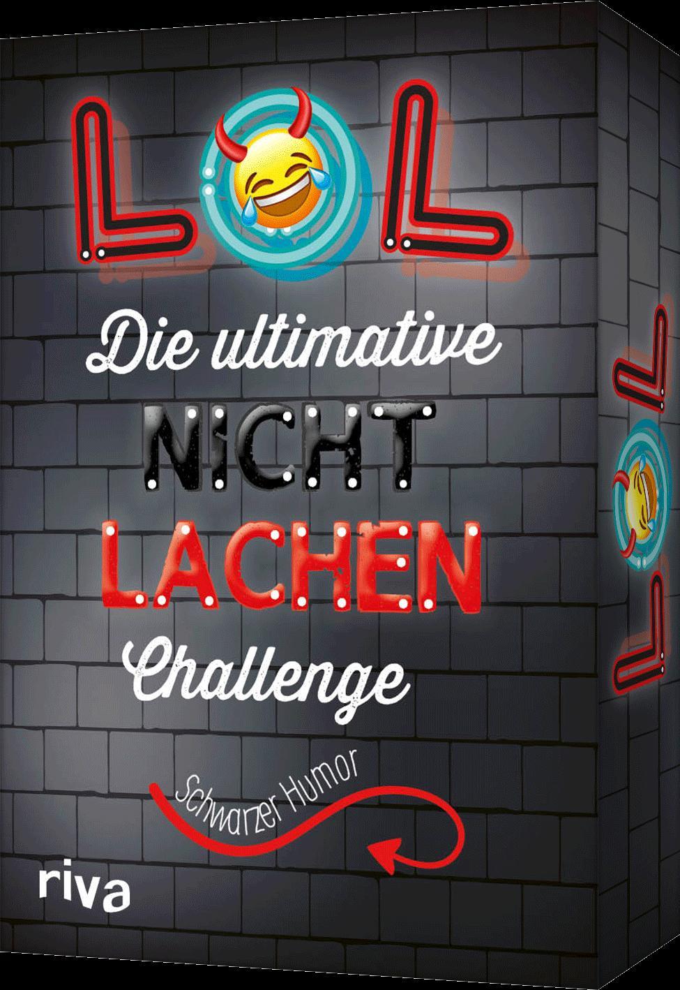 Vorderes Coverbild LOL - Die ultimative Nicht-lachen-Challenge - Schwarzer Humor