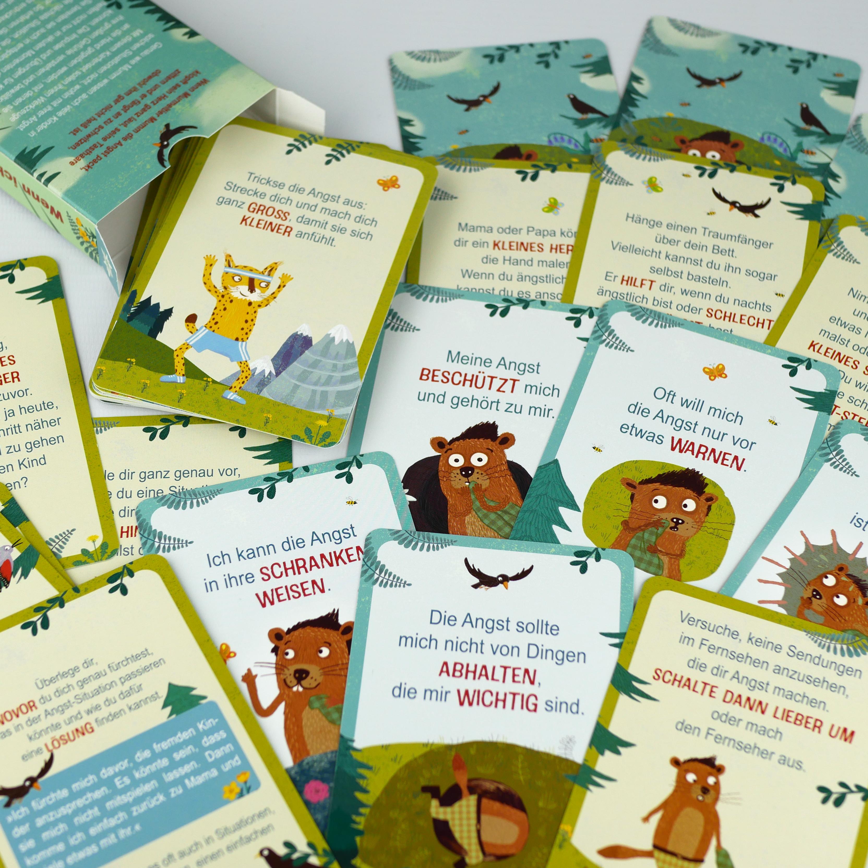 Beispielinhalt (Bild) Wenn ich ängstlich bin - Das Kartendeck zum Mitmachen und Mutfassen